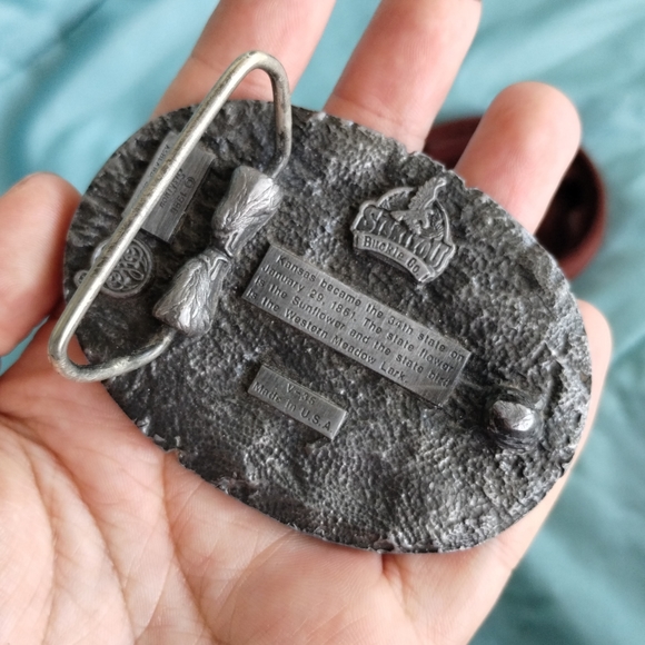 Vintage Kansas Belt Buckle - Picture 4 of 5